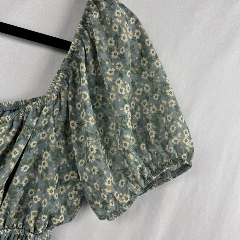 Altard State Dress Womens size Large Floral Baby doll Ditsy Tiered Peasant - Picture 3 of 4